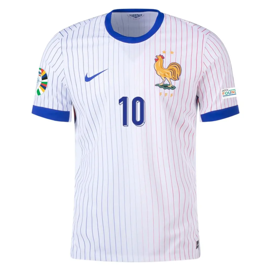 Kylian Mbappé NO.10 Equipacion Francia Jugador Versión Segunda 2024_1