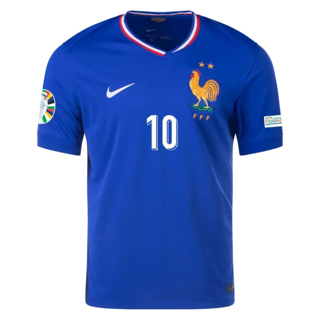 Kylian Mbappé NO.10 Equipacion Francia Primera 2024_1