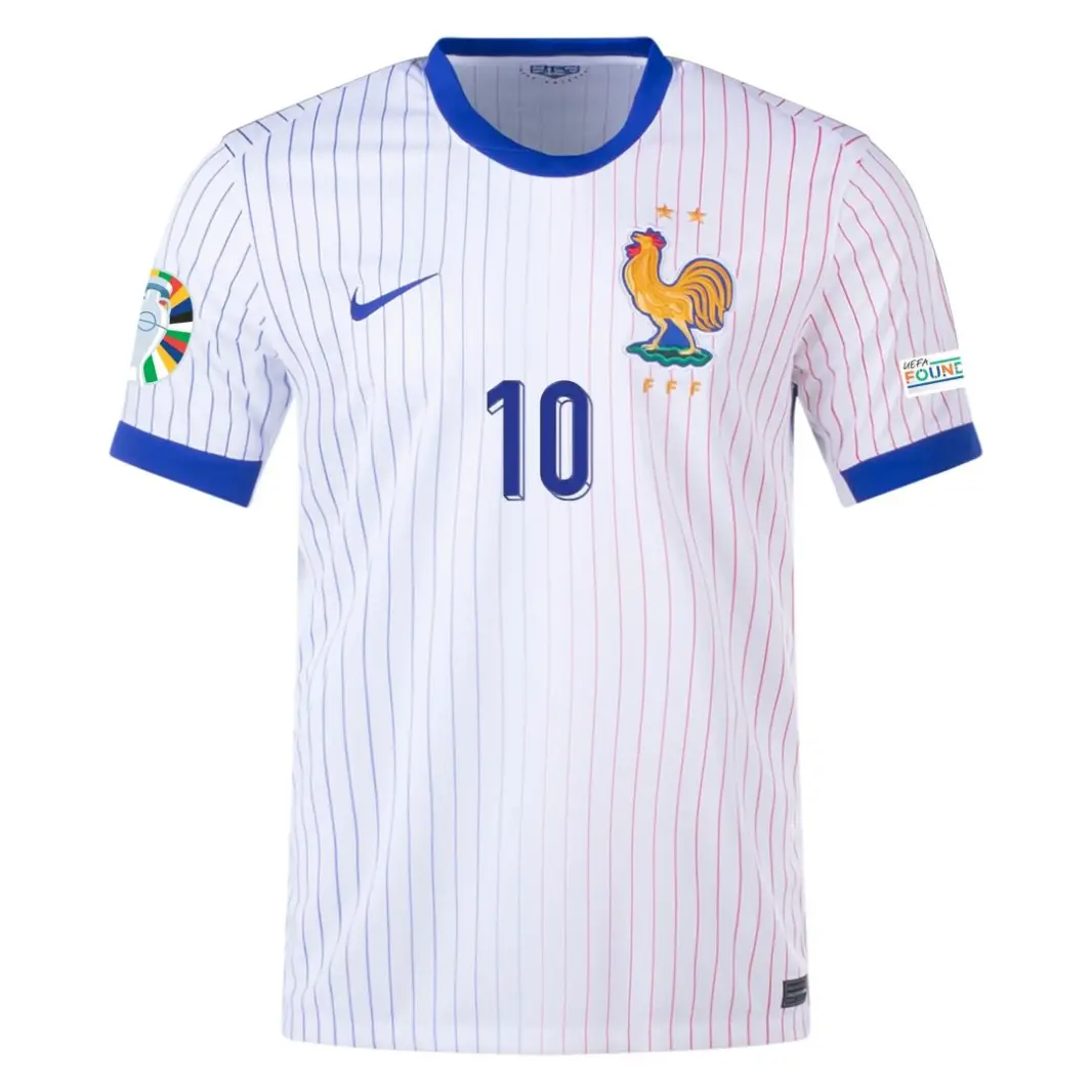 Kylian Mbappé NO.10 Equipacion Francia Segunda 2024_1