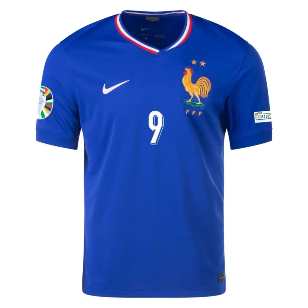 Olivier Giroud NO.9 Equipacion Francia Primera 2024_1