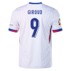 Olivier Giroud NO.9 Equipacion Francia Segunda 2024
