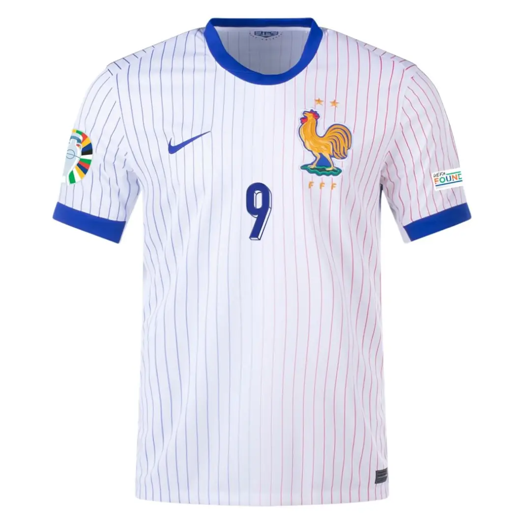 Olivier Giroud NO.9 Equipacion Francia Segunda 2024_1