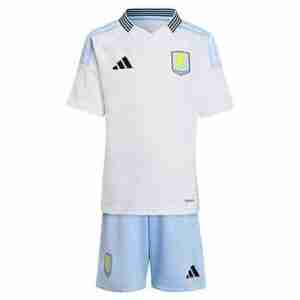 Equipacion Aston Villa Conjunto Niños Segunda 2024 2025