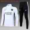 Sudadera Entrenamiento Ninos Paris Saint Germain 2024 2025 Blanco