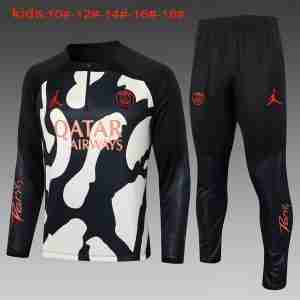 Sudadera Entrenamiento Ninos Paris Saint Germain 2024 2025 Negro Blanco