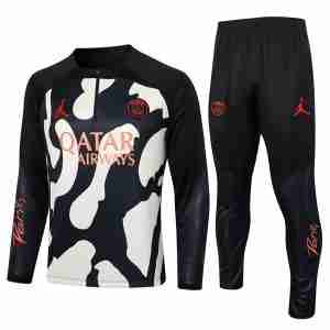 Sudadera Entrenamiento Paris Saint Germain 2024 2025 Negro Amrillo
