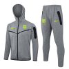 Chandal Con Capucha FC Barcelona 2024 2025 Gris Verde