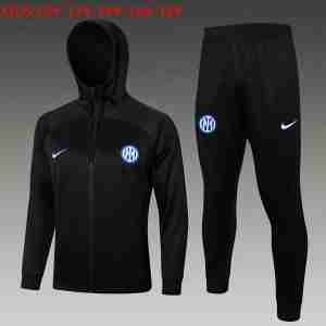 Chandal Con Capucha Ninos Inter Milan 2024 2025 Negro
