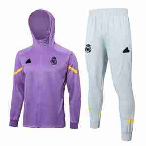 Chandal Con Capucha Real Madrid 2024 2025 Purpura