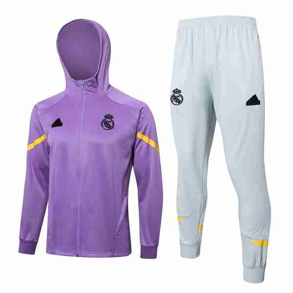 Chandal Con Capucha Real Madrid 2024-2025 Purpura 3