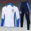 Chandal Ninos Italia 2024 2025 Blanco Azul