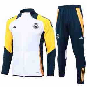 Chandal Real Madrid 2024 2025 Blanco Amarillo