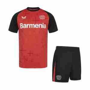 Equipacion Bayer Leverkusen Conjunto Niños Primera 2024 2025