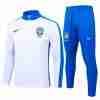 Sudadera De Training Brasil 2024 2025 Blanco Azul