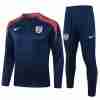 Sudadera De Training Inglaterra 2024 2025 Azul Rojo