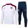 Sudadera De Training Inglaterra 2024 2025 Blanco Rojo