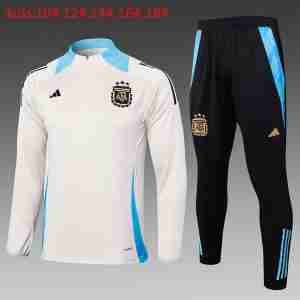 Sudadera De Training Ninos Argentina 2024 2025 Amarillo Azul