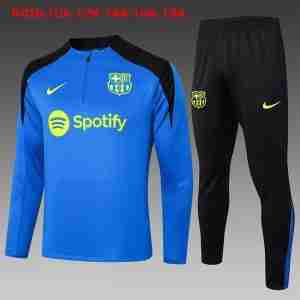 Sudadera De Training Ninos FC Barcelona 2024 2025 Azul Negro