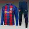Sudadera De Training Ninos FC Barcelona 2024 2025 Azul Rojo