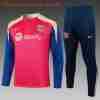 Sudadera De Training Ninos FC Barcelona 2024 2025 Rojo Azul