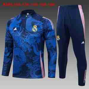 Sudadera De Training Ninos Real Madrid 2024 25 Azul