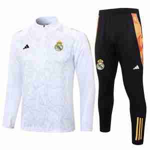 Sudadera De Training Real Madrid 2024 25 Blanco Gris
