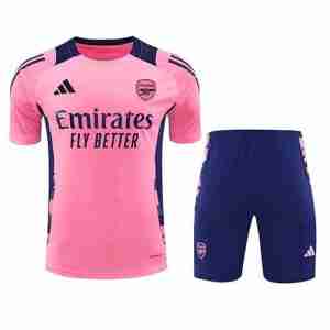 Tailandia Conjunto Equipacion Entrenamiento Arsenal 2024 2025 Rosa Azul