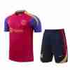 Tailandia Conjunto Equipacion Entrenamiento FC Barcelona 2024 2025 Rojo Azul