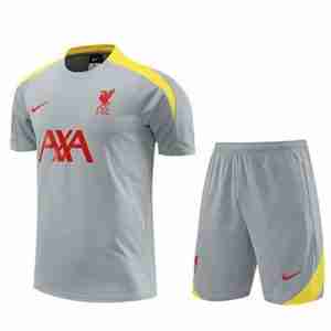 Tailandia Conjunto Equipacion Entrenamiento Liverpool 2024 2025 Gris