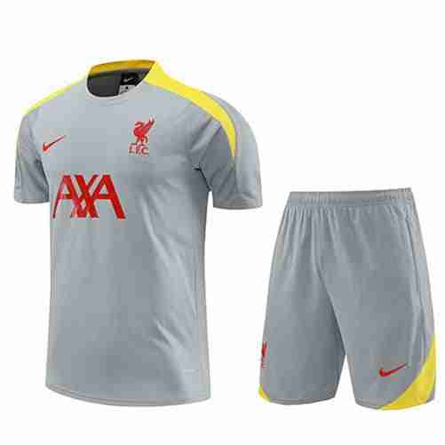 Tailandia Conjunto Equipacion Entrenamiento Liverpool 2024 2025 Gris