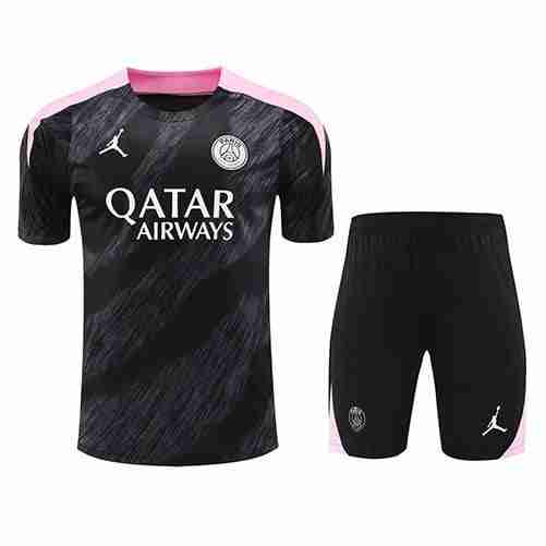 Tailandia Conjunto Equipacion Entrenamiento Paris Saint Germain 2024 2025 Negro