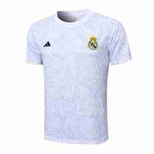 Tailandia Equipacion Entrenamiento Real Madrid 2024 2025 Blanco Gris