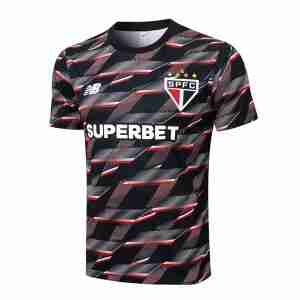 Tailandia Equipacion Entrenamiento Sao Paulo 2024 2025 Negro Rojo