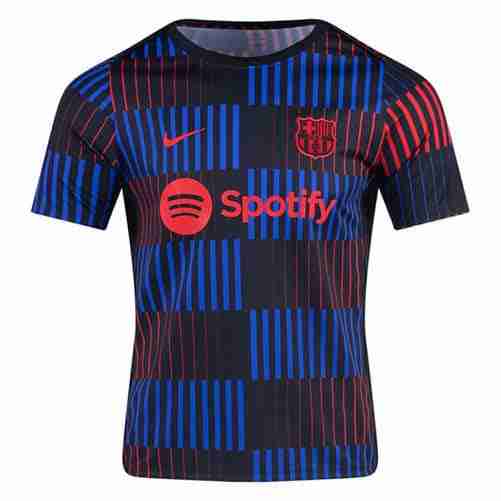 Tailandia Equipacion Pre Match FC Barcelona 2024 2025 Azul Rojo