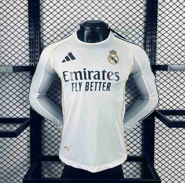 Tailandia Equipacion Real Madrid Manga Larga Primera 2025 2026