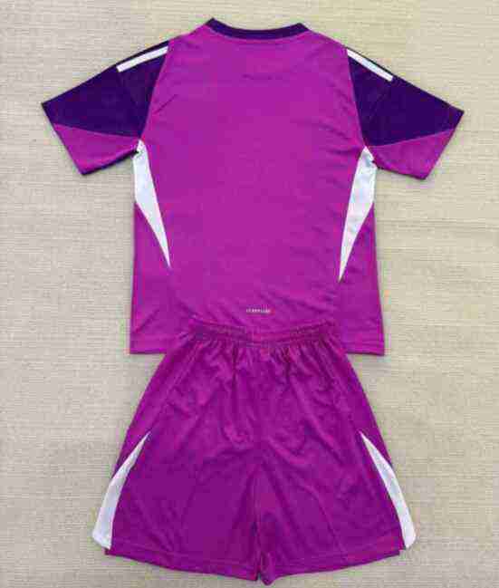 Equipacion Real Madrid Conjunto Niños Portero 2025 2026 Purpura_1