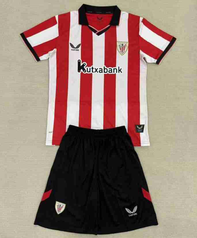 Equipacion Athletic Bilbao Conjunto Niños Primera 2025 2026