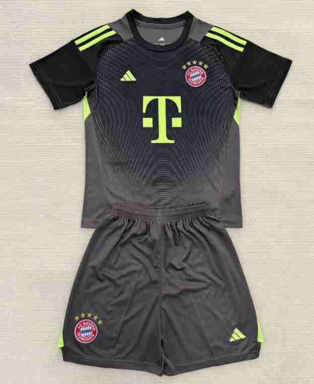 Equipacion Bayern Munich Conjunto Niños Portero 2025 2026 Gris