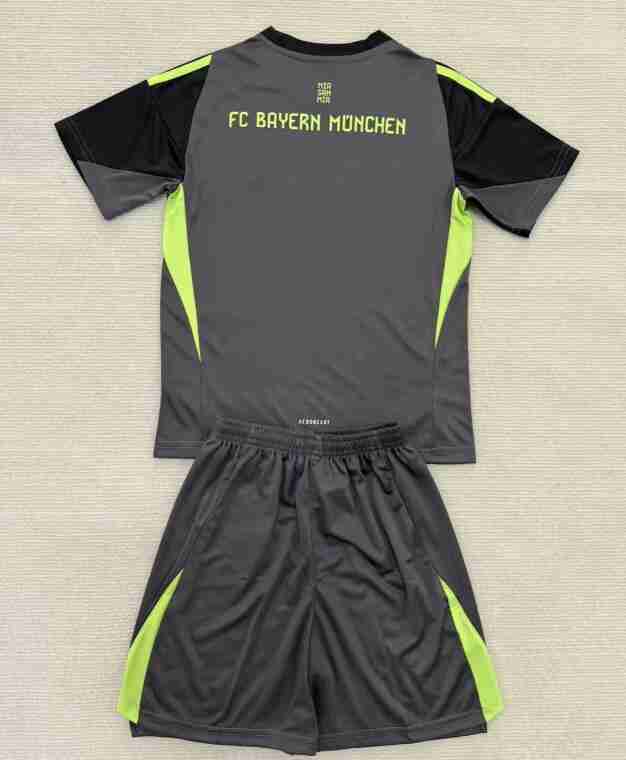 Equipacion Bayern Munich Conjunto Niños Portero 2025 2026 Gris_1