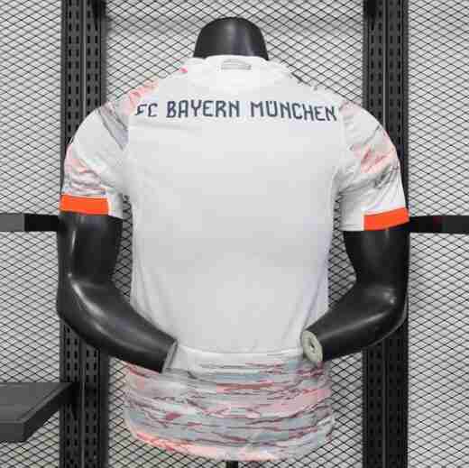 Versión Jugador Equipacion Bayern Munich Segunda 2025 2026 Blanco_1