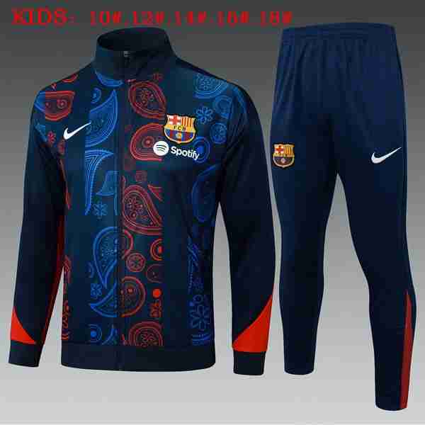 Ninos Chandal Barcelona 2025-2026 Azul Rojo