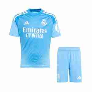 Equipacion Real Madrid Conjunto Niños Portero 2025 26 Azul
