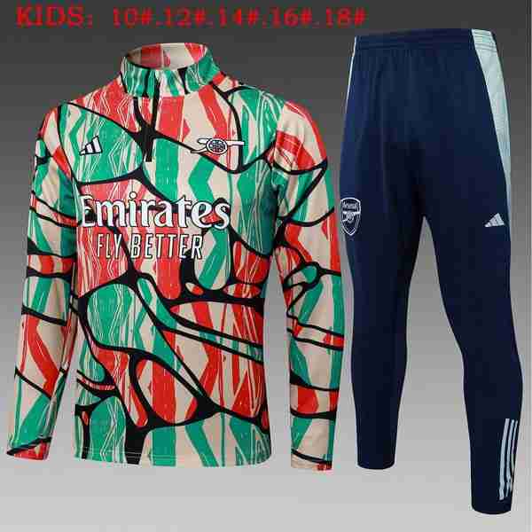 Ninos Sudadera De Training Arsenal 2025-2026 Verde Rojo
