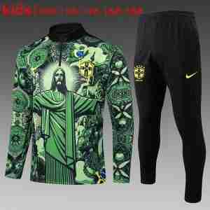 Sudadera De Training Ninos Brasil 2025 2026 Verde