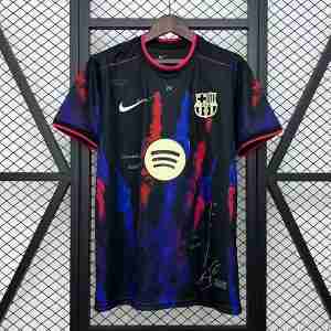 Tailandia Equipacion FC Barcelona Especial 2025 2026 Negro Rojo