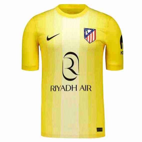 Tailandia Camiseta Atletico Madrid Portero 2025-2026 Amarillo Tailandia Equipacion Atlético De Madrid Portero 2025 2026 Amarillo