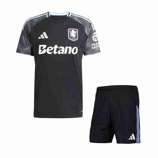 Camiseta Aston Villa 2ª Niño 2025-2026 Equipacion Aston Villa Conjunto Niños Segunda 2025 2026