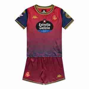 Equipacion Deportivo Coruña Conjunto Niños Segunda 2025 2026