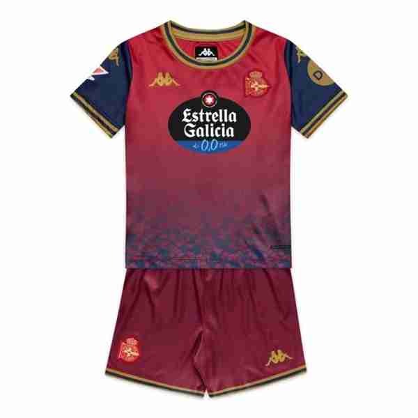Camiseta Deportivo Coruña 2ª Niño 2025-2026 Equipacion Deportivo Coruña Conjunto Niños Segunda 2025 2026