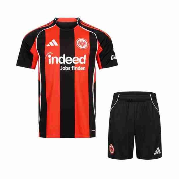 Camiseta Eintracht Frankfurt 1ª Niño 2025-2026 Equipacion Eintracht Frankfurt Conjunto Niños Primera 2025 2026